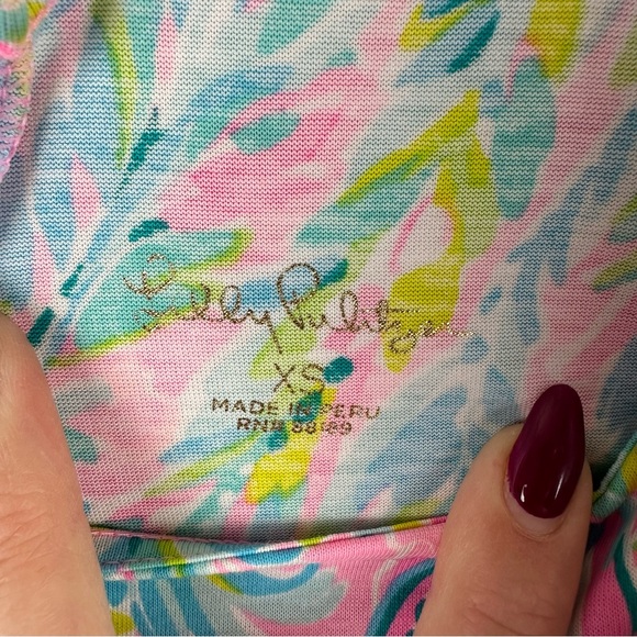 Lilly Pulitzer Women's Kristen Dress Multi Unicorn of the Sea sz XS - Picture 6 of 7